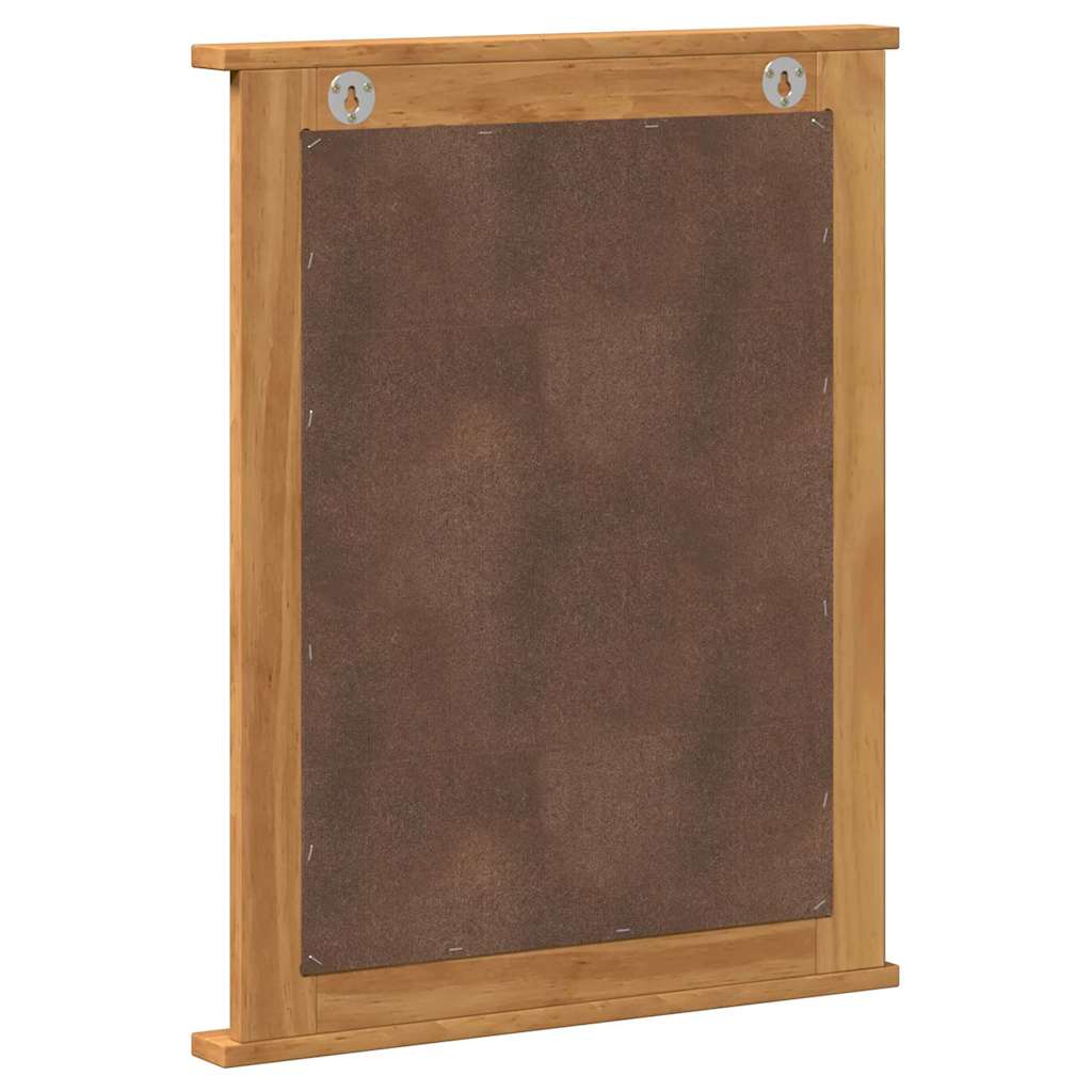 vidaXL Lustro VIGO Miodowy brąz 55,5 x 5 x 70 cm Lite drewno sosnowe