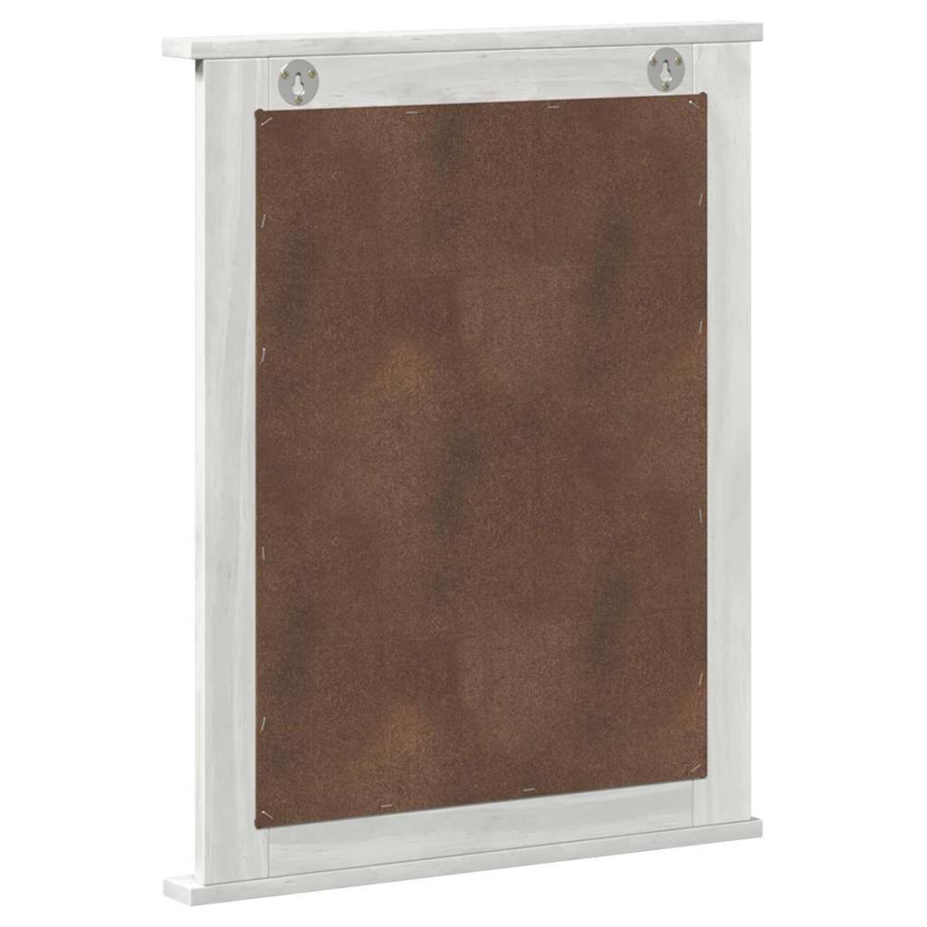 vidaXL Lustro VIGO Antyczna biel 55,5 x 5 x 70 cm Lite drewno sosnowe