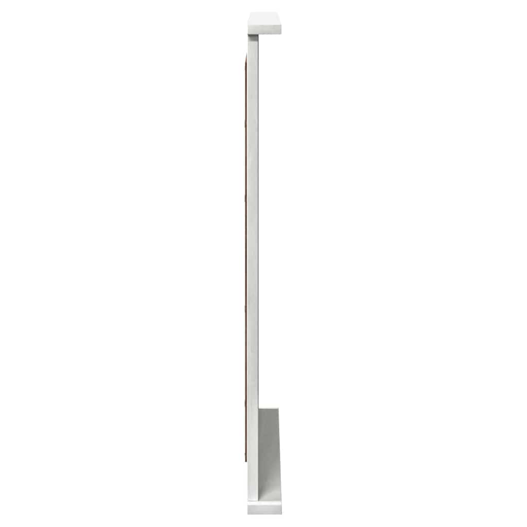 vidaXL Lustro VIGO Antyczna biel 55,5 x 5 x 70 cm Lite drewno sosnowe