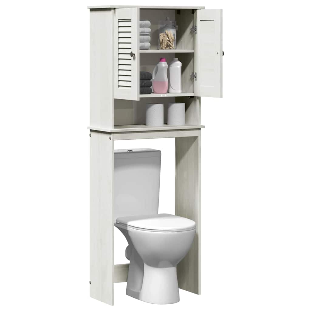 vidaXL Szafka toaletowa VIGO Biały i Biały Antyk 60 x 27 x 161 cm