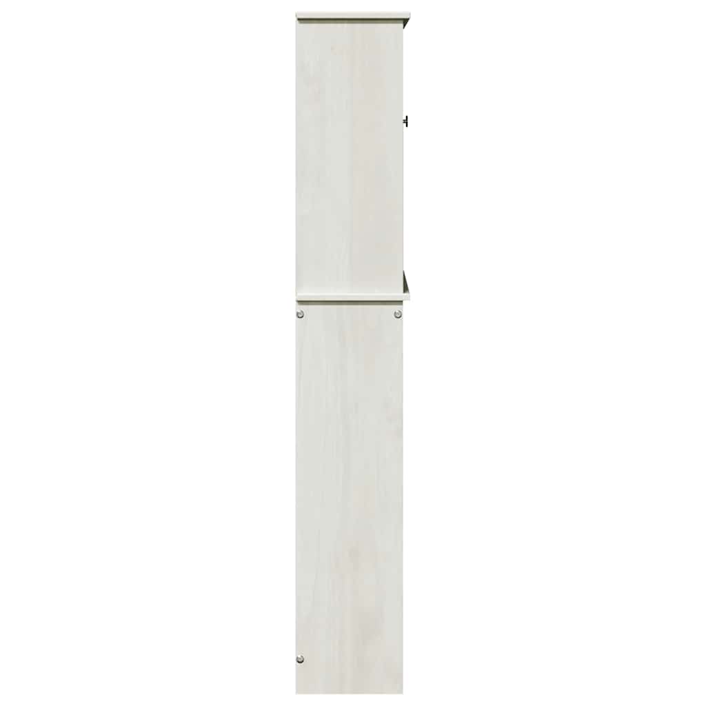 vidaXL Szafka toaletowa VIGO Biały i Biały Antyk 60 x 27 x 161 cm