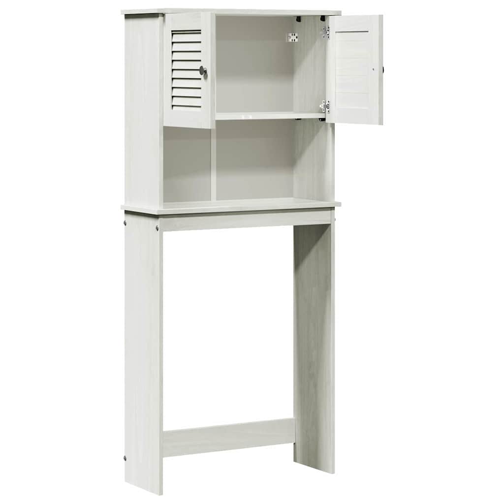 vidaXL Szafka na pralkę VIGO Biały i Biały Antyk 72,5 x 27 x 161 cm