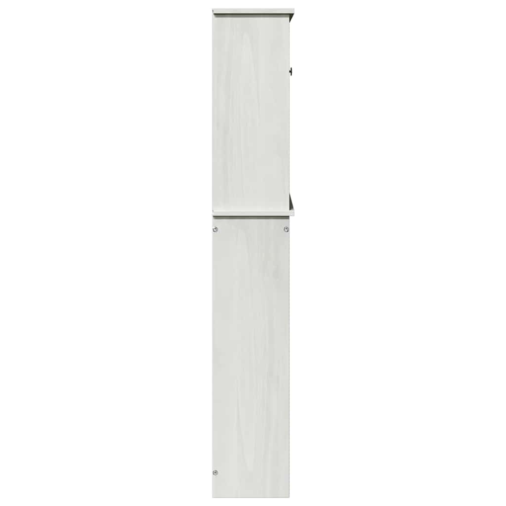 vidaXL Szafka na pralkę VIGO Biały i Biały Antyk 72,5 x 27 x 161 cm