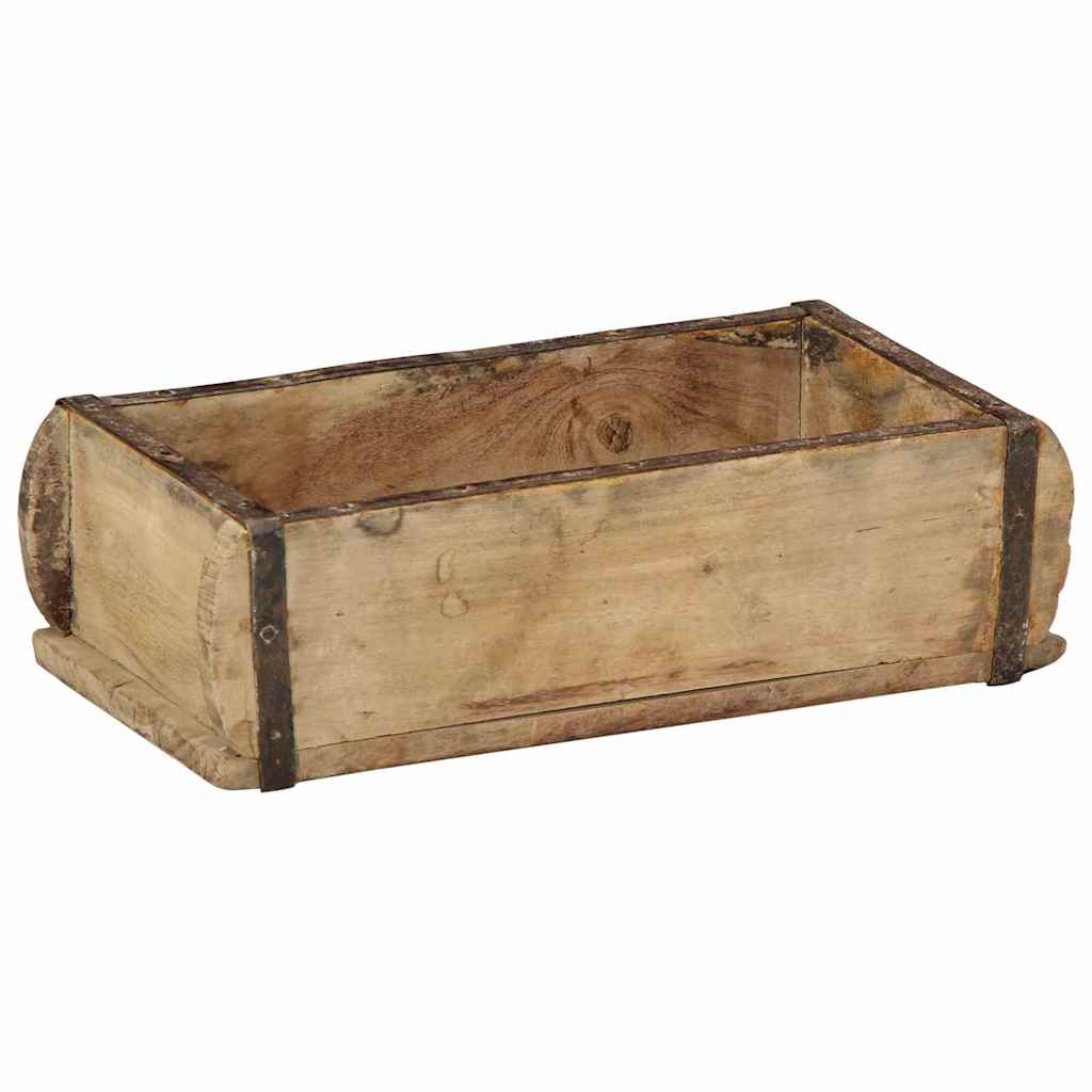 vidaXL Taca Brązowy 30 x 15 x 9 cm Lite Drewno Recyklingowe