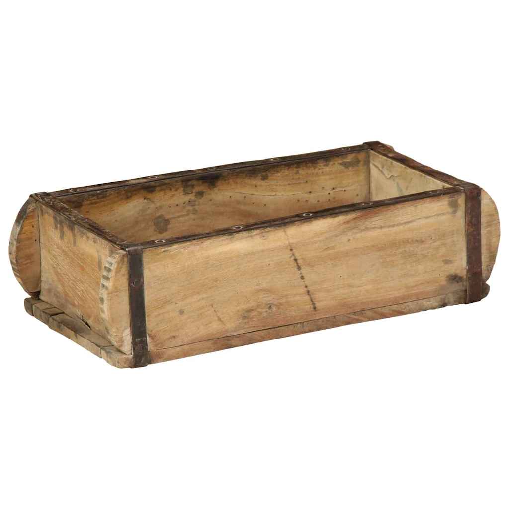 vidaXL Taca Brązowy 30 x 15 x 9 cm Lite Drewno Recyklingowe