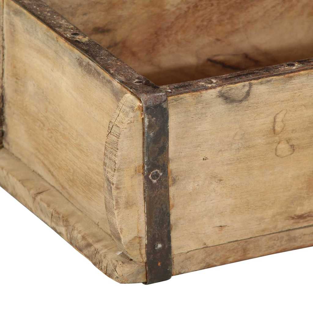 vidaXL Taca 4 szt. Brązowy 30 x 15 x 9 cm Lite Drewno Recyklingowe