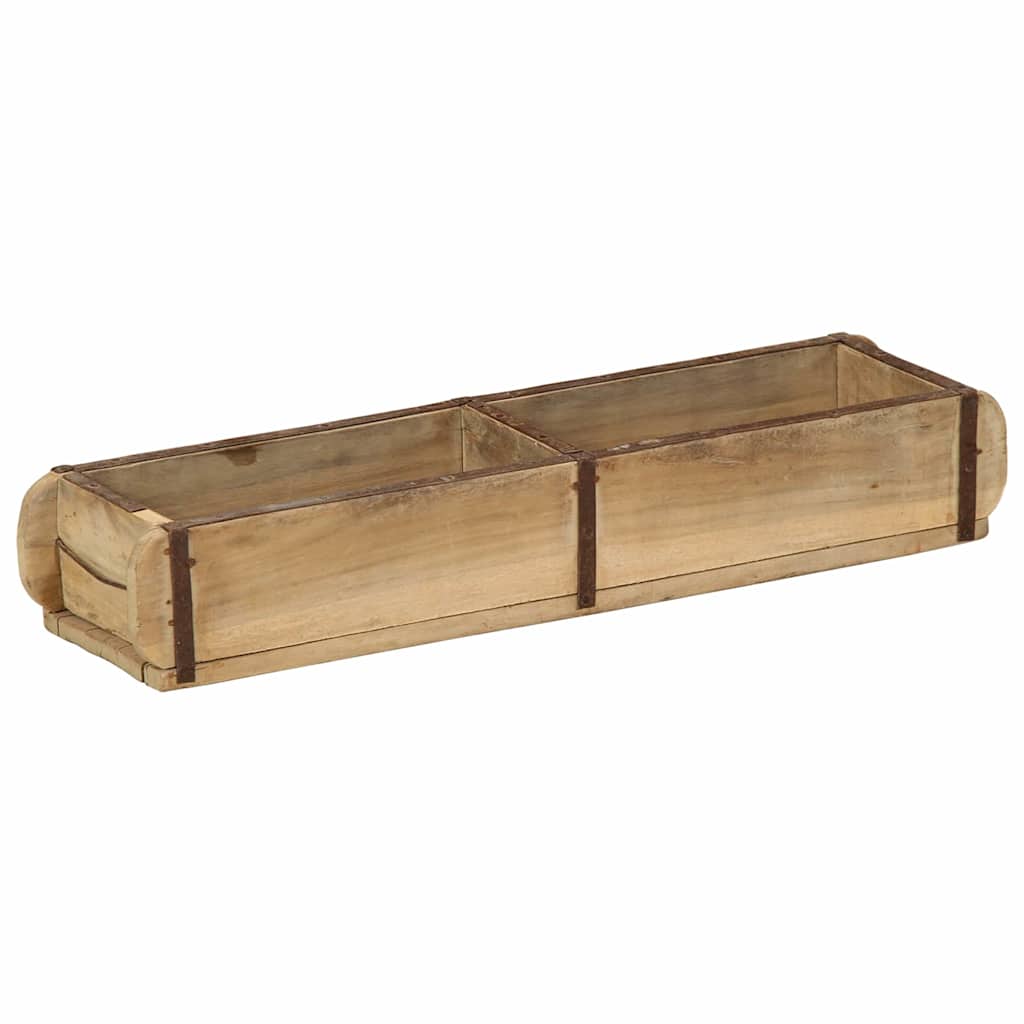 vidaXL Taca Brązowy 57 x 15 x 9 cm Lite Drewno Recyklingowe