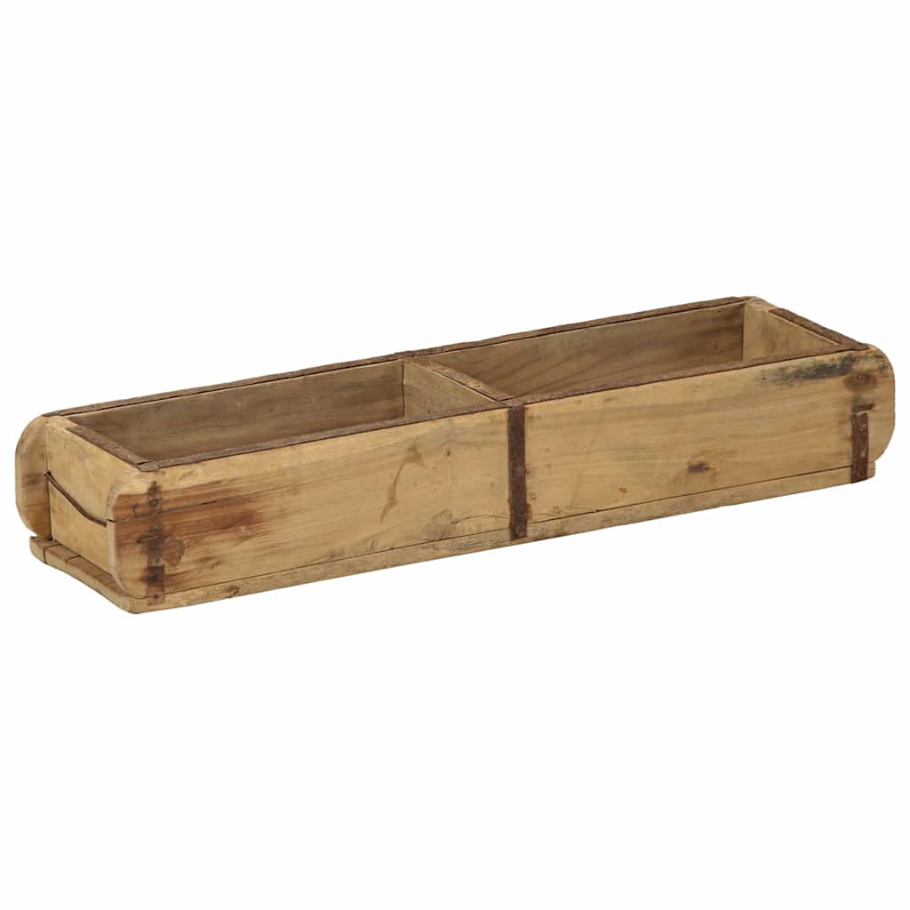 vidaXL Taca Brązowy 57 x 15 x 9 cm Lite Drewno Recyklingowe
