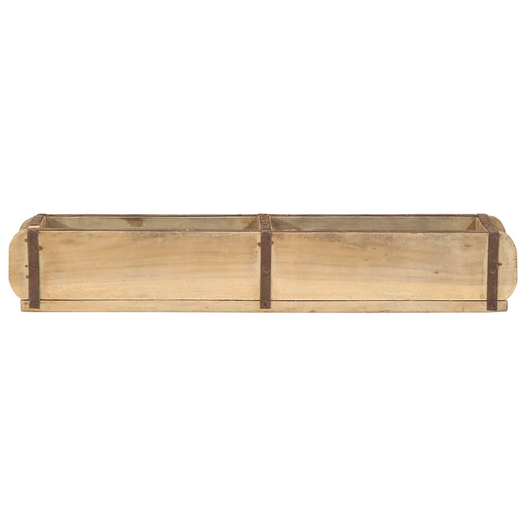 vidaXL Taca 4 pcs Brązowy 57 x 15 x 9 cm Lite Drewno Recyklingowe