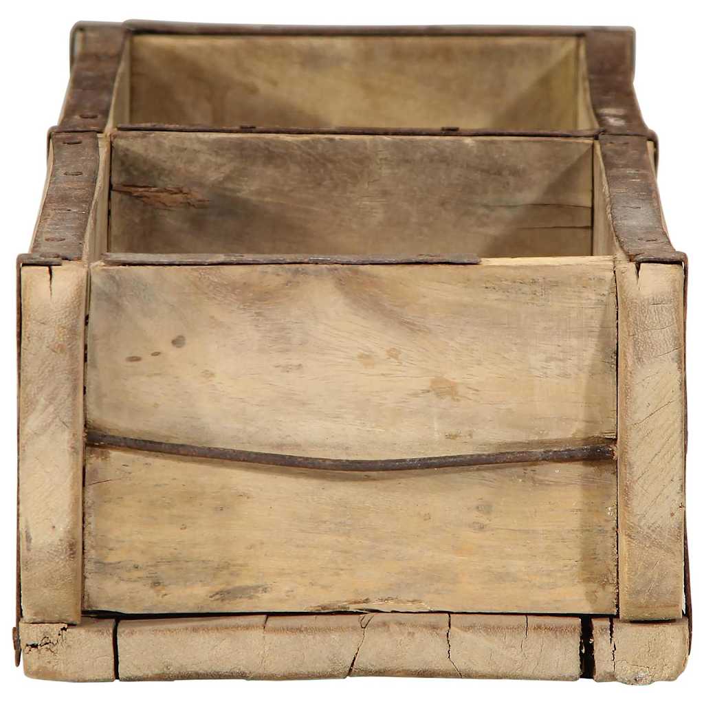 vidaXL Taca 4 pcs Brązowy 57 x 15 x 9 cm Lite Drewno Recyklingowe