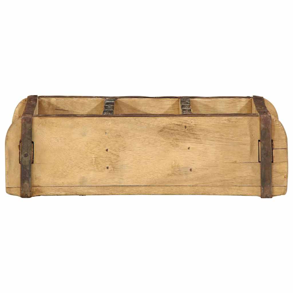 vidaXL Taca 4 pcs Brązowy 30 x 14 x 9 cm Lite Drewno Recyklingowe