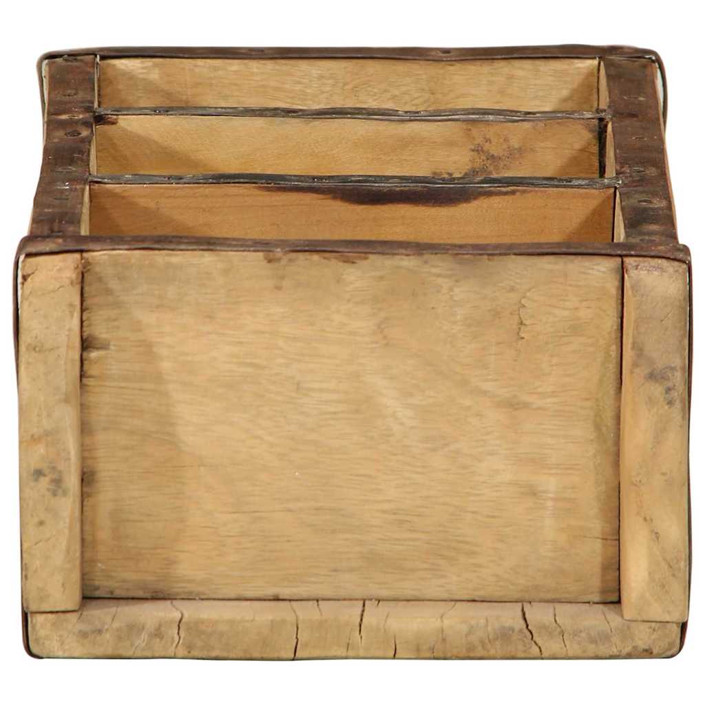 vidaXL Taca 4 pcs Brązowy 30 x 14 x 9 cm Lite Drewno Recyklingowe