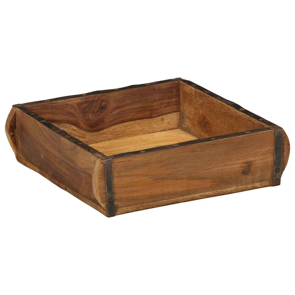 vidaXL Taca Brązowy 29 x 31 x 10 cm Lite Drewno Recyklingowe