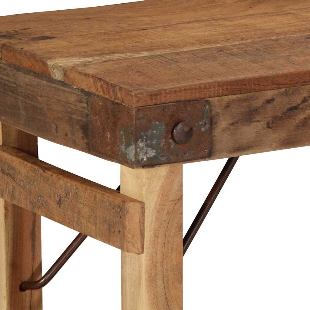 vidaXL ławka Naturalny 110 x 35 x 46 cm Stare Drewno z Recyklingu