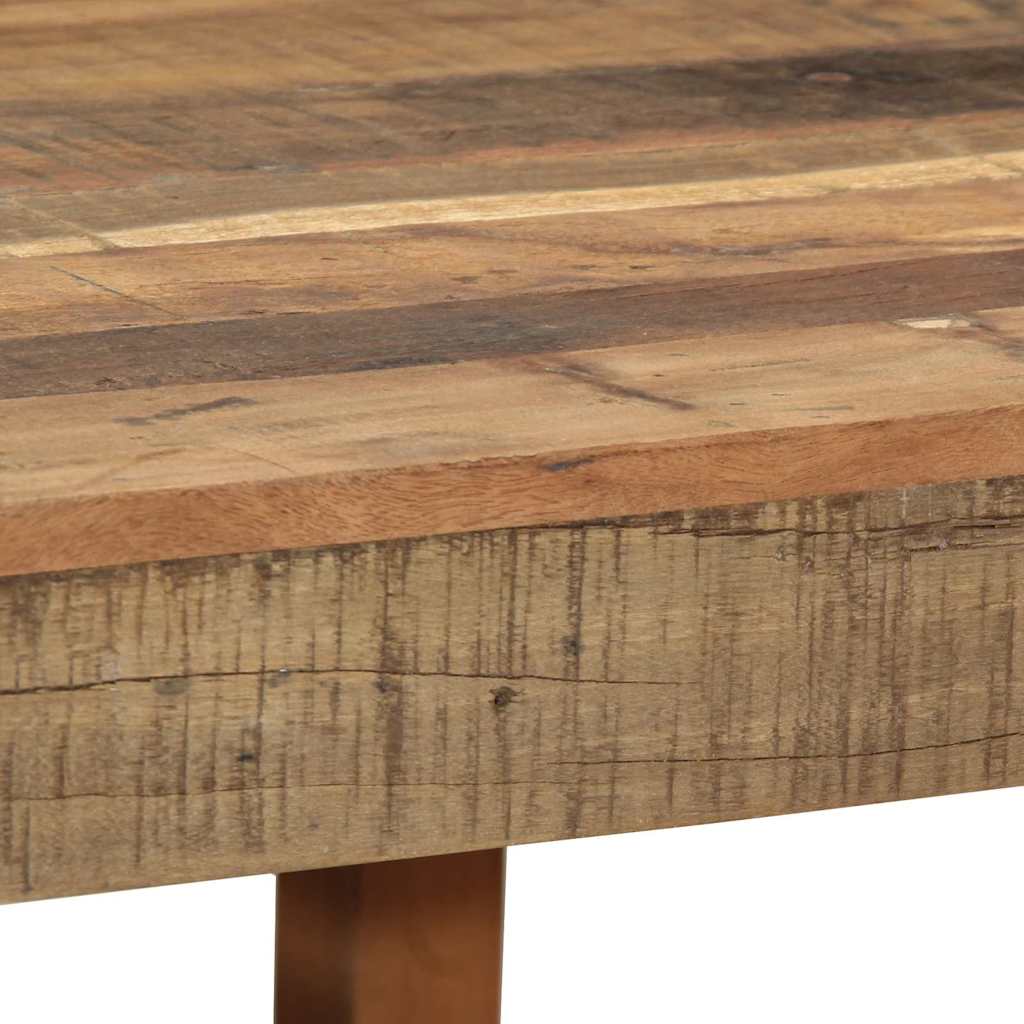 vidaXL Stolik kawowy Brązowy 60 x 55 x 40 cm Lite Drewno Recyklingowe