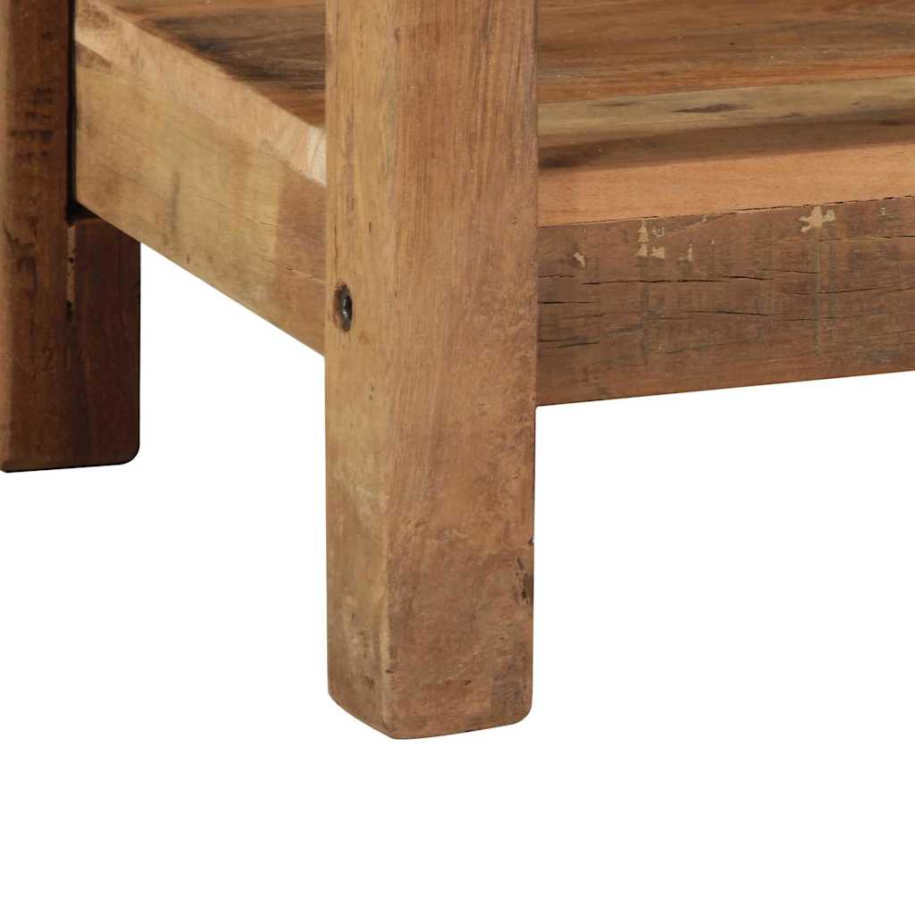 vidaXL Konsola Brązowy 107 x 33 x 76 cm Lite Drewno Recyklingowe