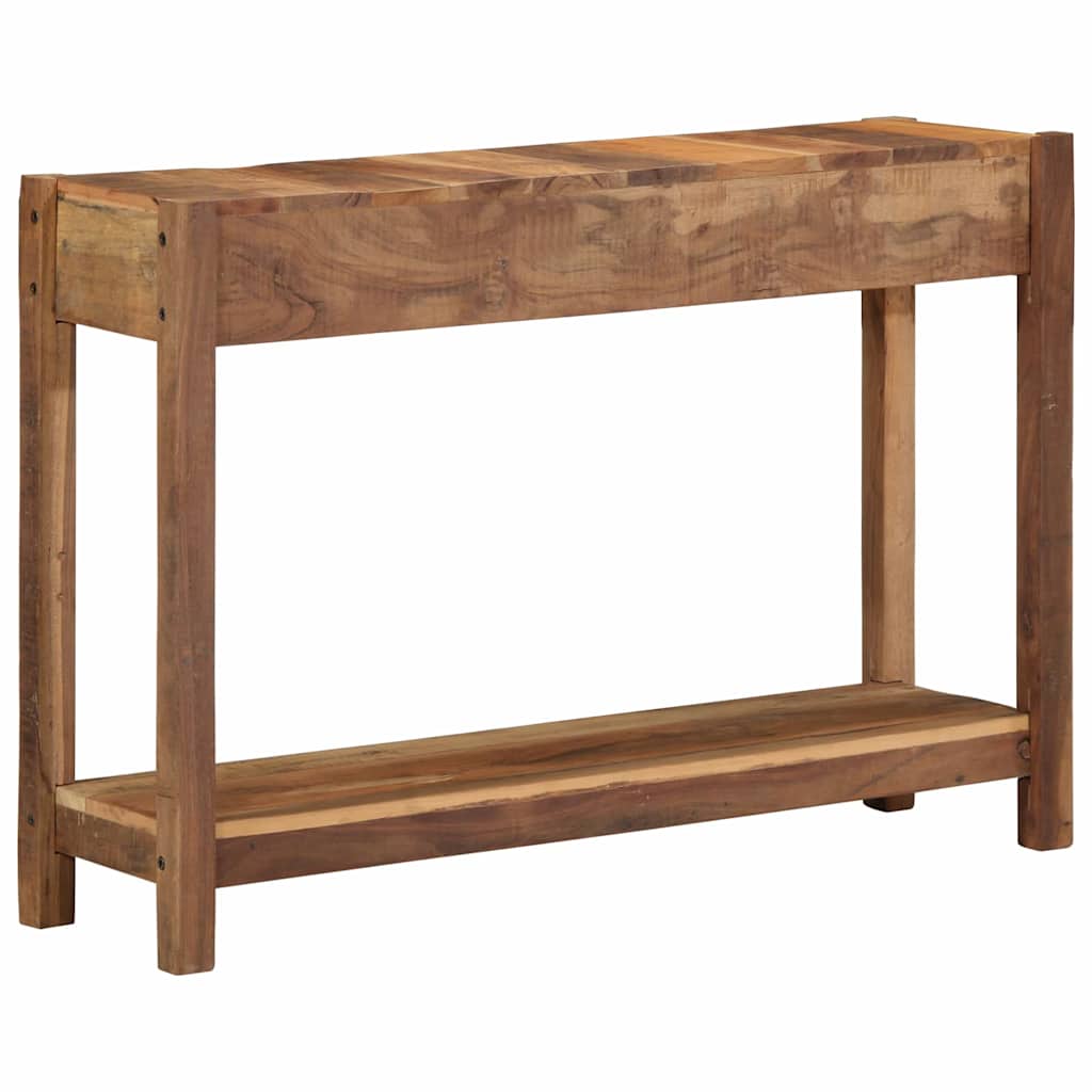 vidaXL Konsola Brązowy 107 x 33 x 76 cm Lite Drewno Recyklingowe