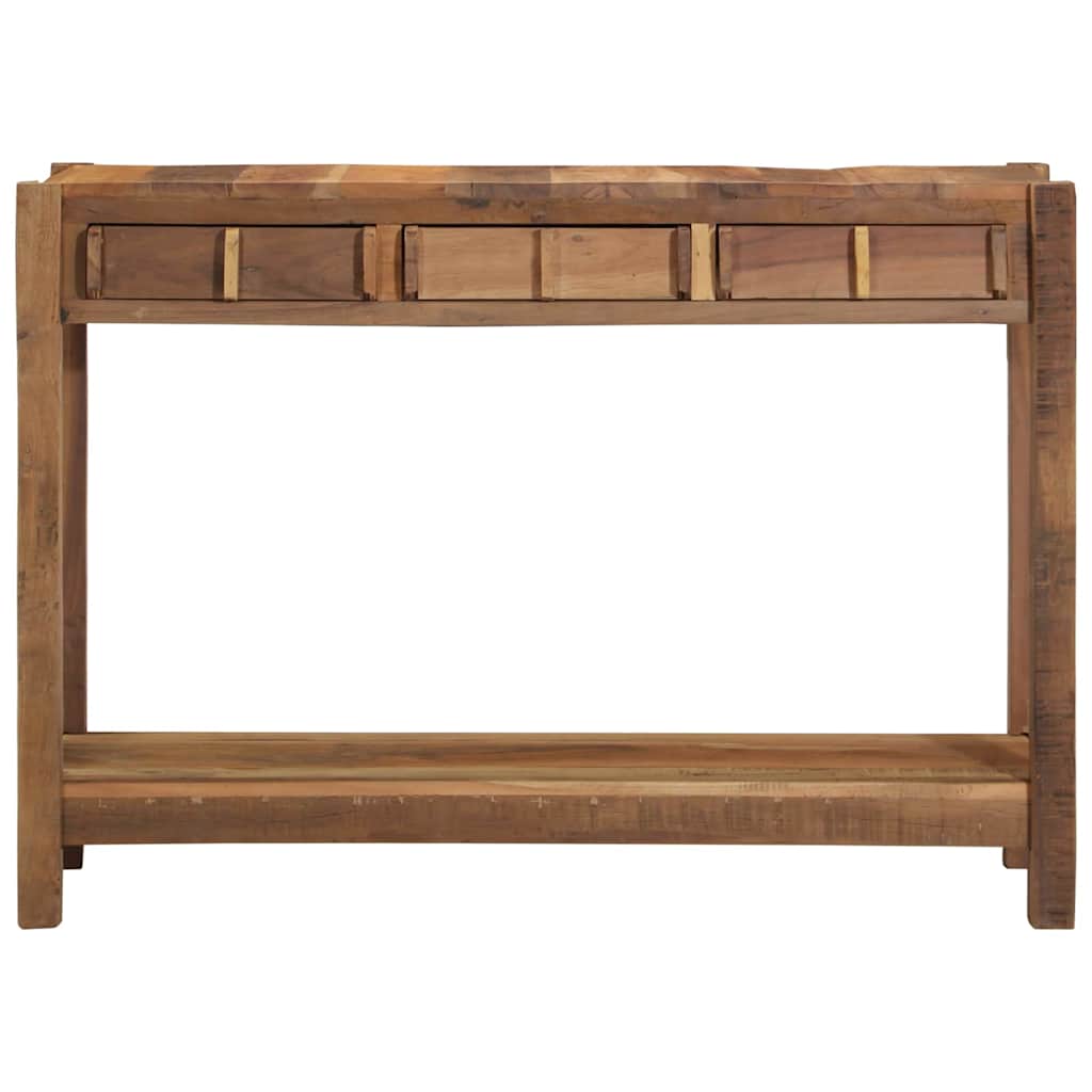 vidaXL Konsola Brązowy 107 x 33 x 76 cm Lite Drewno Recyklingowe