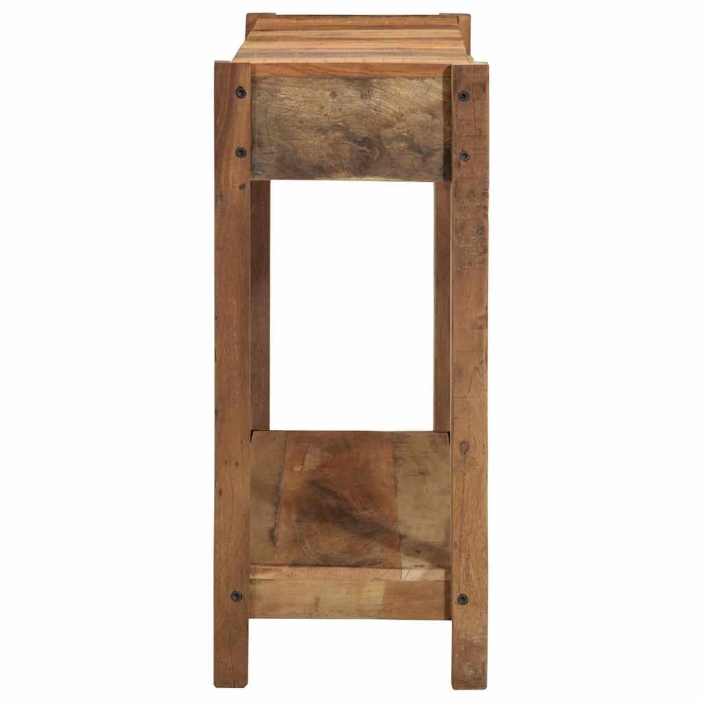 vidaXL Konsola Brązowy 107 x 33 x 76 cm Lite Drewno Recyklingowe
