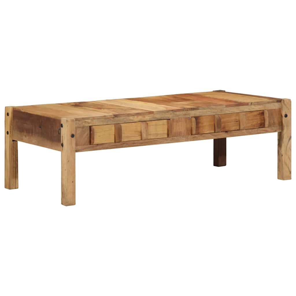 vidaXL Stolik kawowy Brązowy 110 x 54 x 35 cm Lite Drewno Recyklingowe