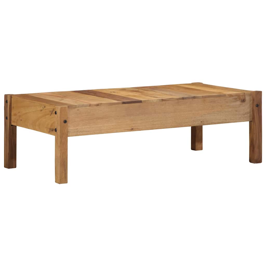 vidaXL Stolik kawowy Brązowy 110 x 54 x 35 cm Lite Drewno Recyklingowe