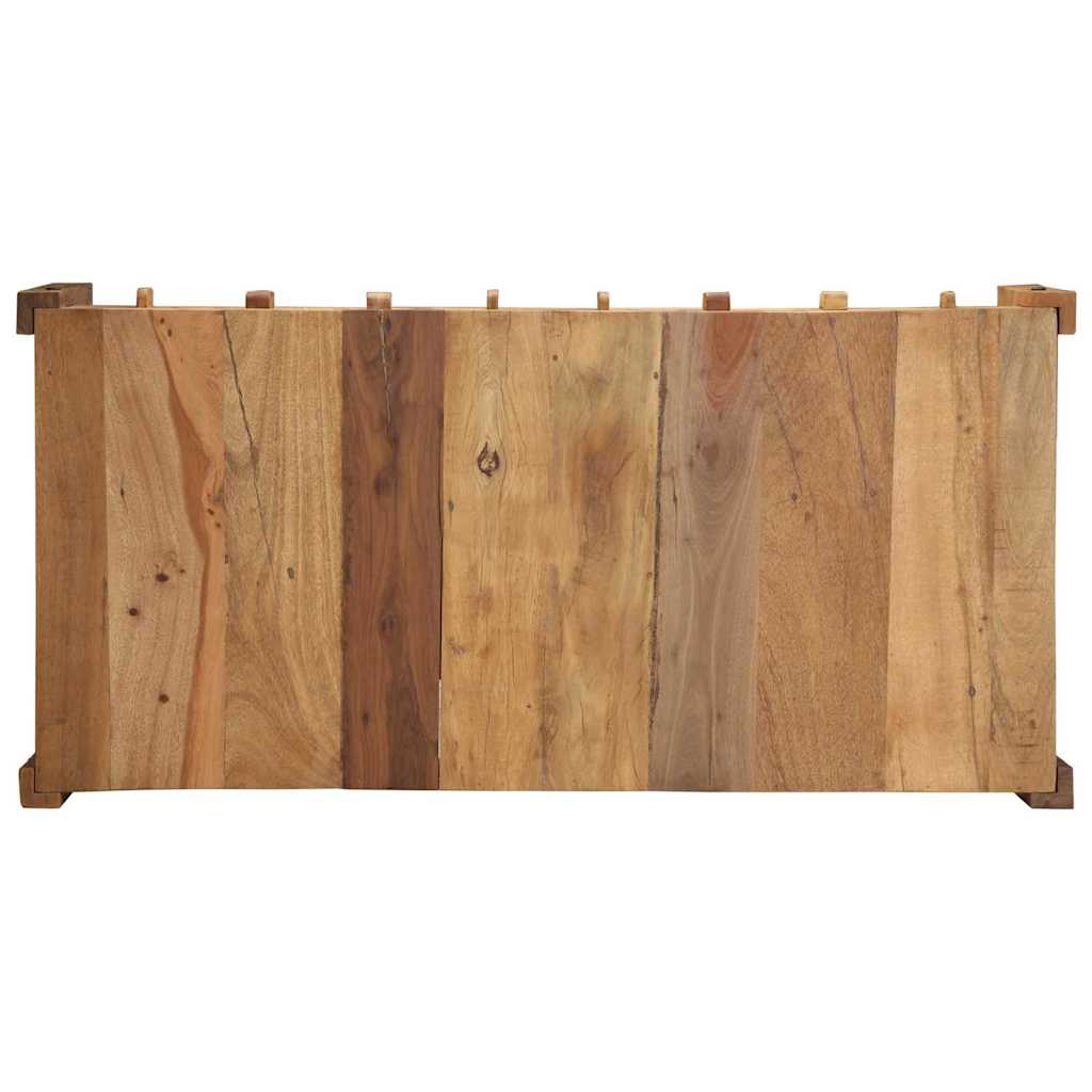 vidaXL Stolik kawowy Brązowy 110 x 54 x 35 cm Lite Drewno Recyklingowe