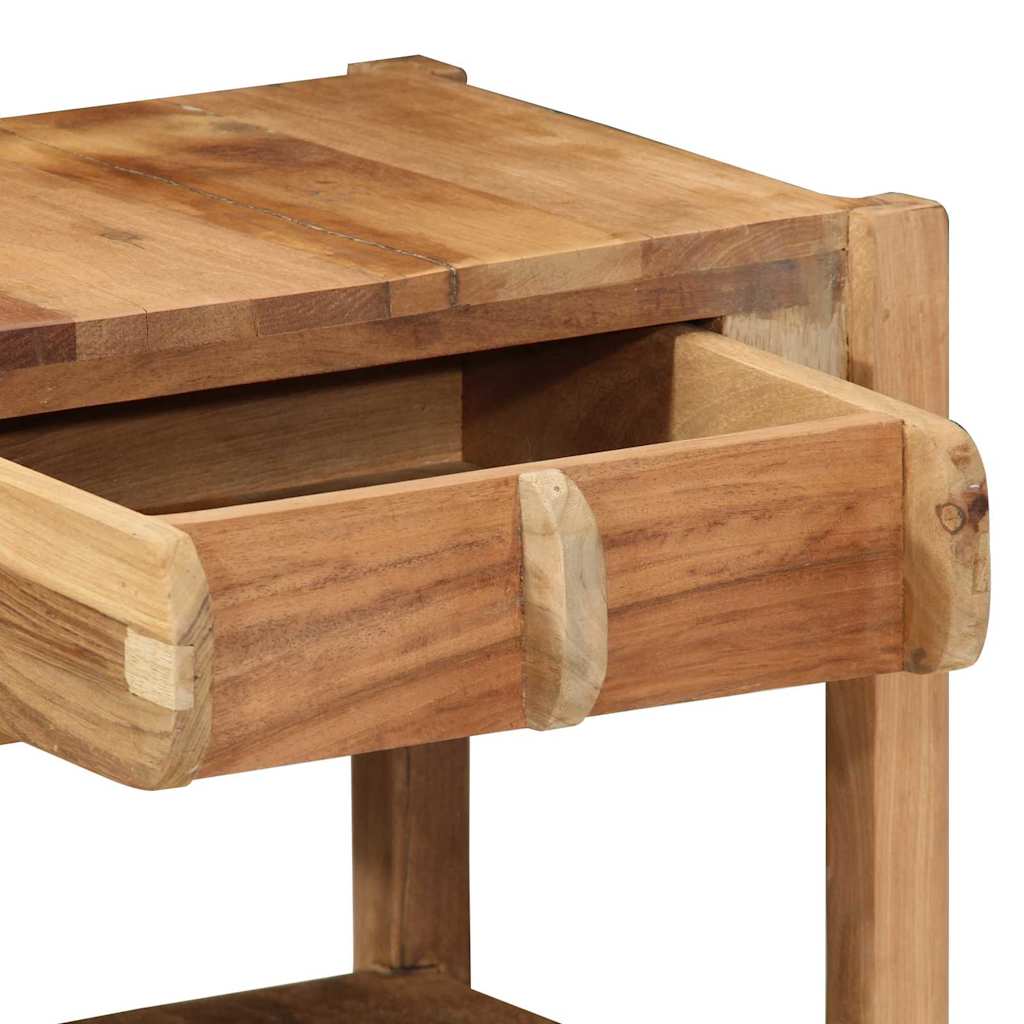 vidaXL Stolik końcowy Brązowy 43 x 32 x 46 cm Lite Drewno Recyklingowe