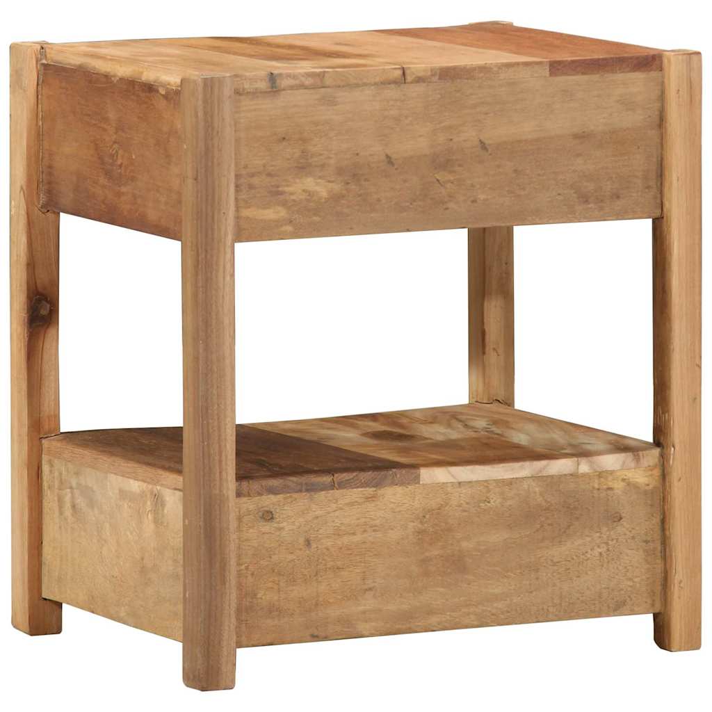 vidaXL Stolik końcowy Brązowy 43 x 32 x 46 cm Lite Drewno Recyklingowe