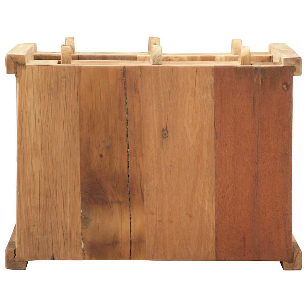 vidaXL Stolik końcowy Brązowy 43 x 32 x 46 cm Lite Drewno Recyklingowe