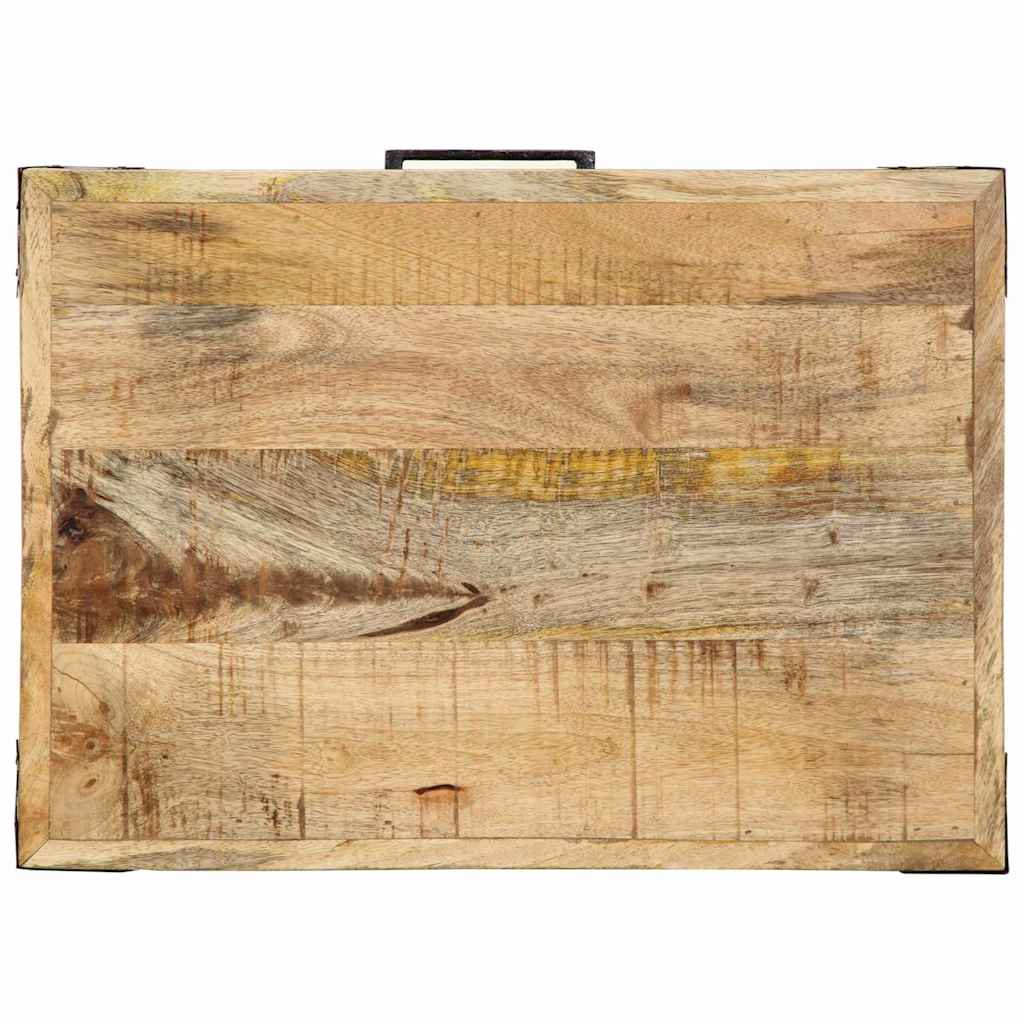 vidaXL Wózek Kuchenny Brązowy 55 x 40 x 80 cm Drewno z mango