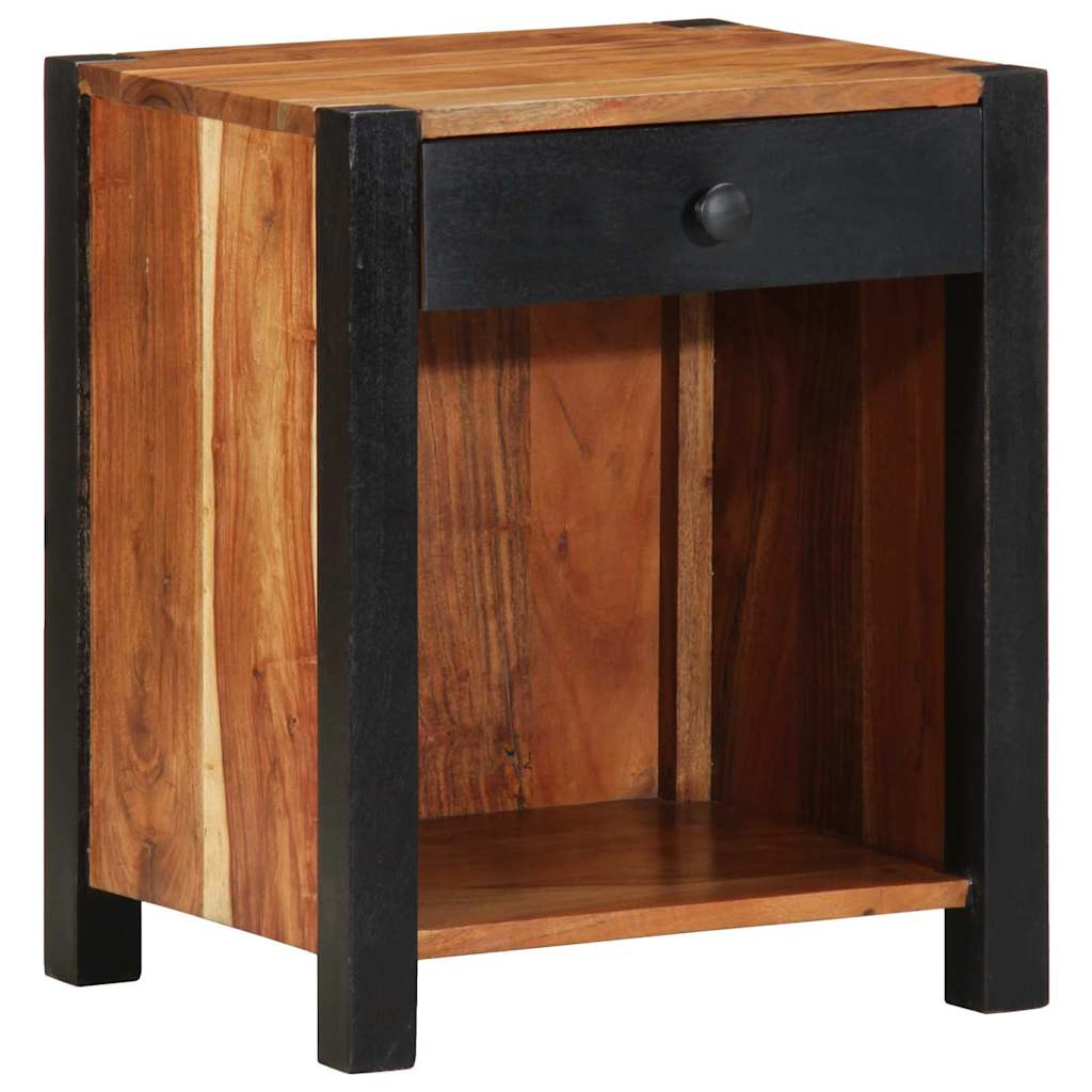 vidaXL Szafka Nocna 2 pcs Brązowy 40 x 35 x 50 cm Lite Drewno Akacji