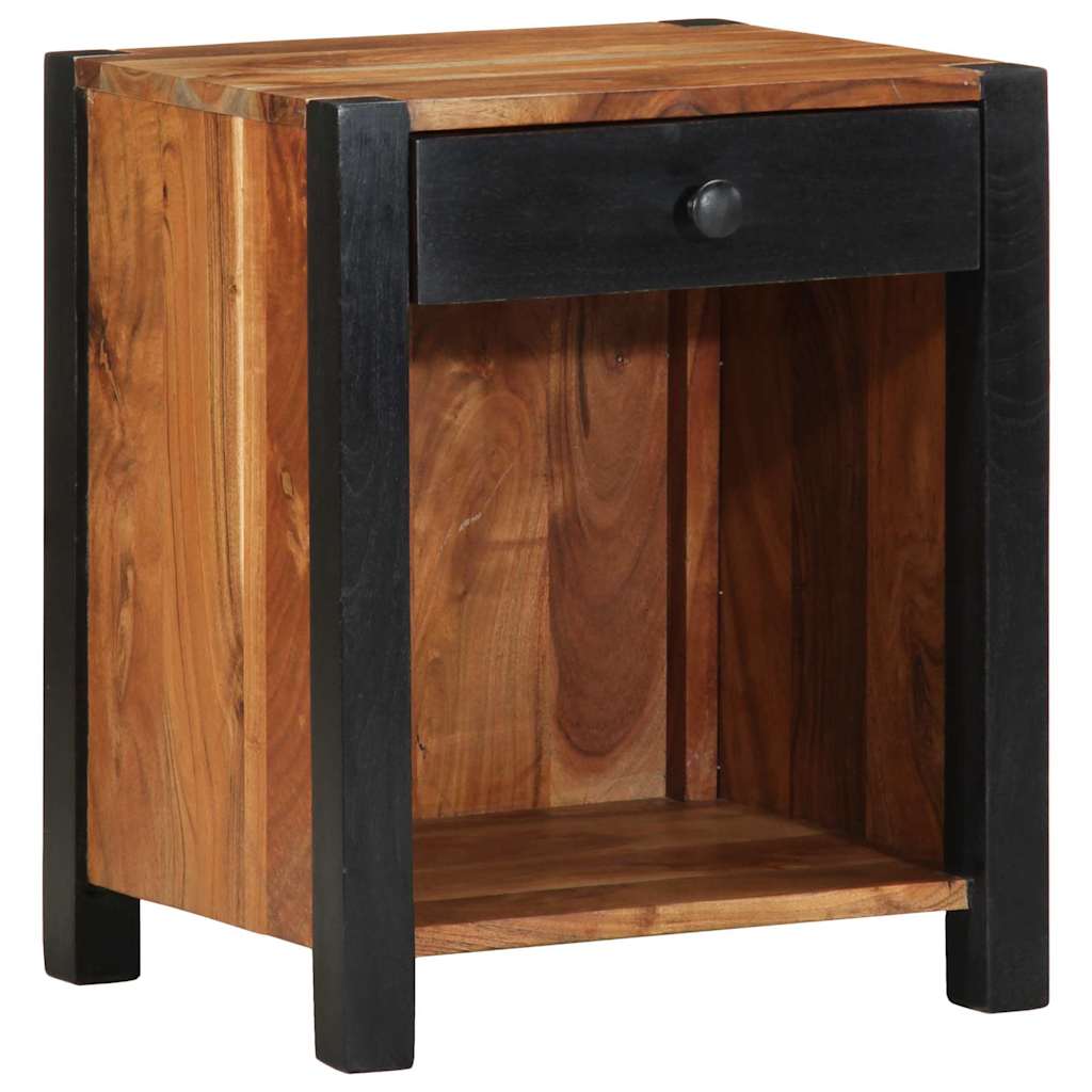 vidaXL Szafka Nocna 2 pcs Brązowy 40 x 35 x 50 cm Lite Drewno Akacji