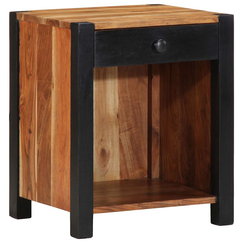 vidaXL Szafka Nocna 2 pcs Brązowy 40 x 35 x 50 cm Lite Drewno Akacji