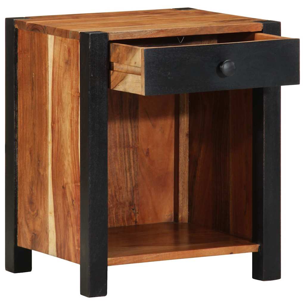 vidaXL Szafka Nocna 2 pcs Brązowy 40 x 35 x 50 cm Lite Drewno Akacji