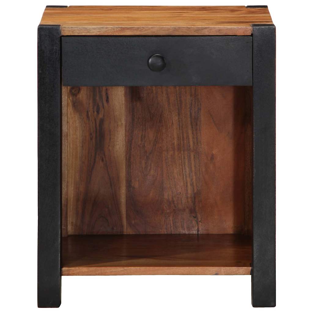 vidaXL Szafka Nocna 2 pcs Brązowy 40 x 35 x 50 cm Lite Drewno Akacji