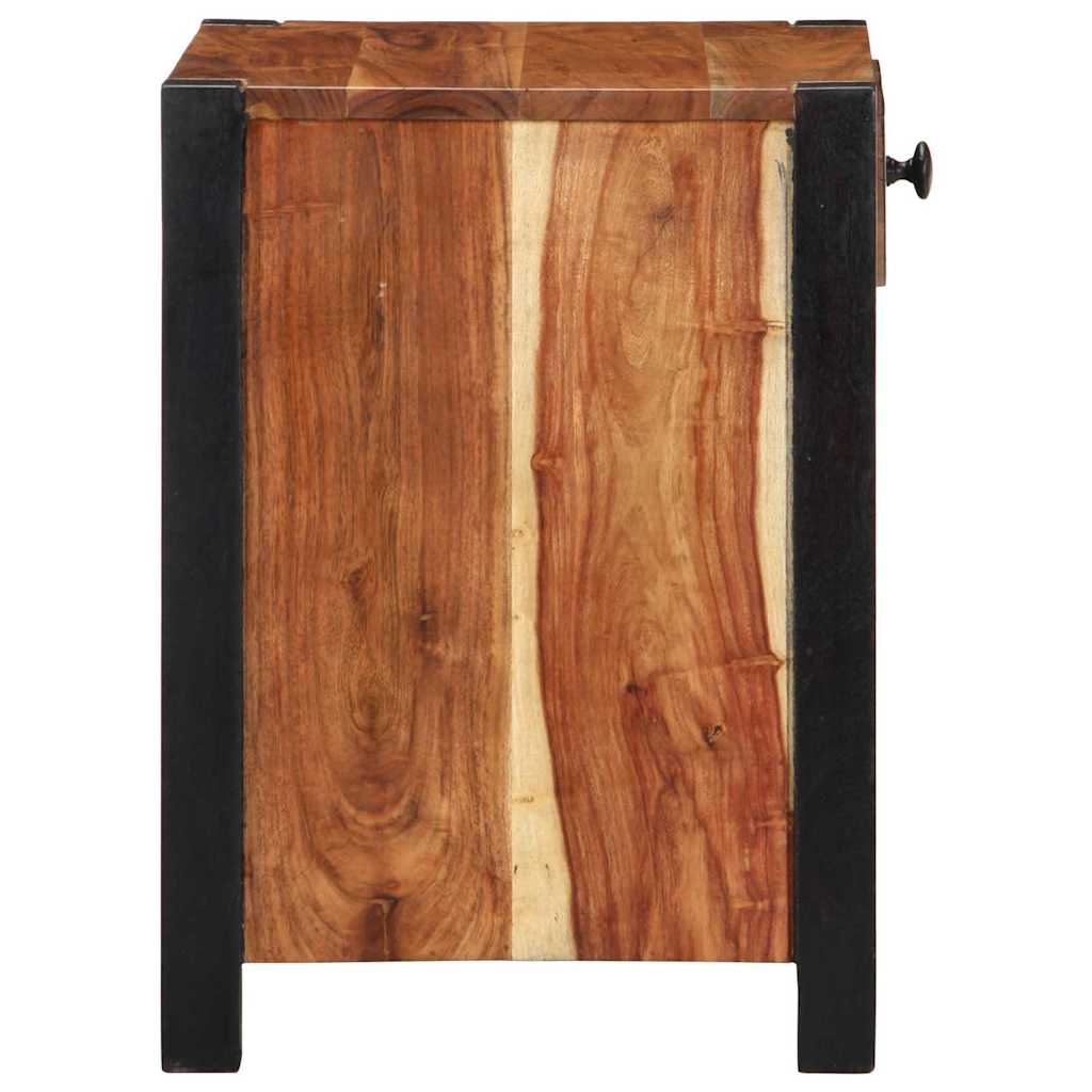 vidaXL Szafka Nocna 2 pcs Brązowy 40 x 35 x 50 cm Lite Drewno Akacji