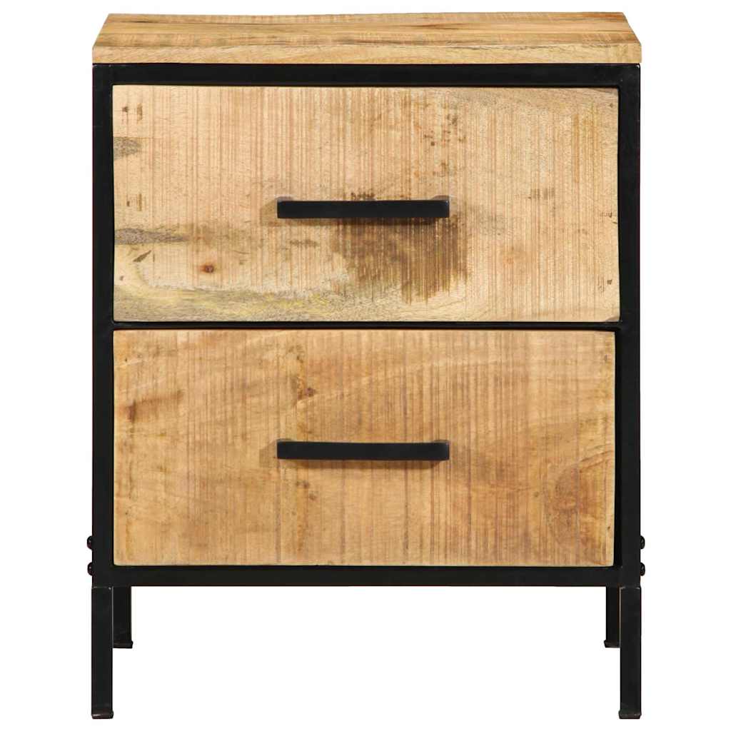 vidaXL Szafka Nocna z szufladą 2 pcs Brązowy i czarny 40 x 35 x 50 cm