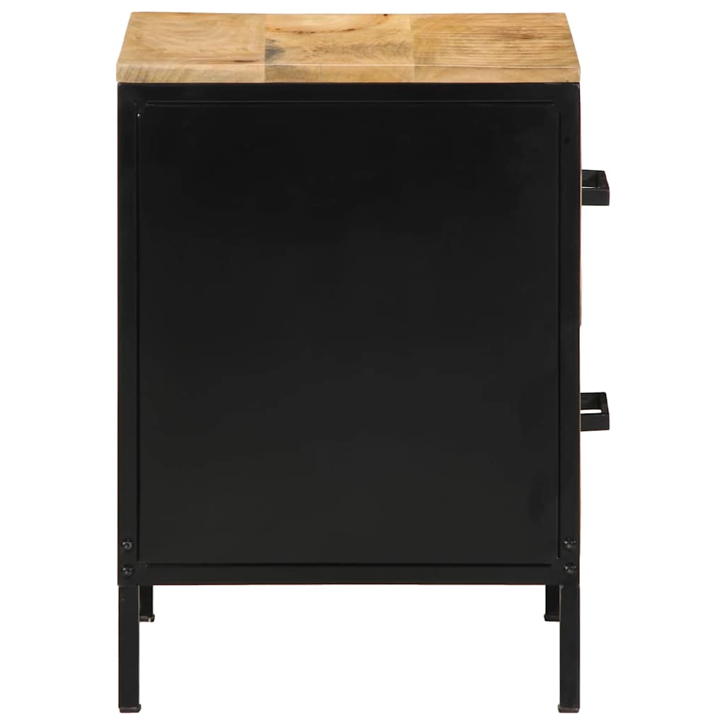 vidaXL Szafka Nocna z szufladą 2 pcs Brązowy i czarny 40 x 35 x 50 cm