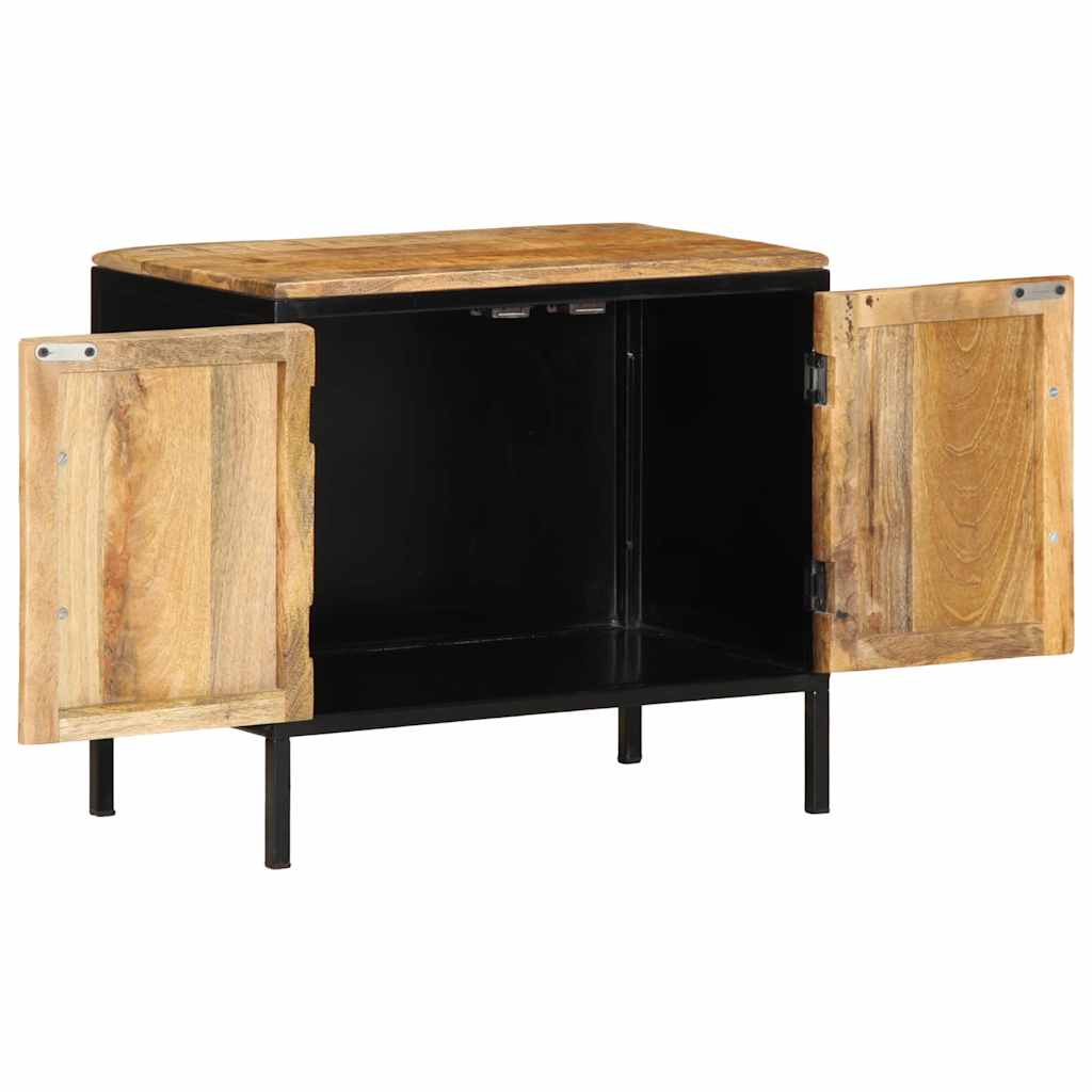 vidaXL Szafka Nocna 2 pcs Brązowy i czarny 50 x 30 x 45 cm