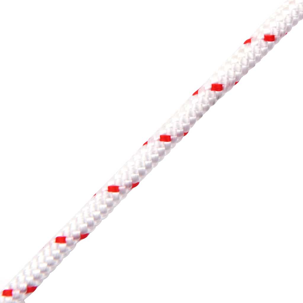 vidaXL Linka rozrusznika, biało-czerwona, Ø4 mm 10 m, nylon