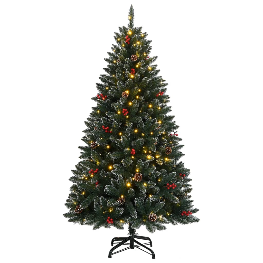 vidaXL Sztuczna choinka, 150 lampek LED, 120 cm