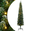 vidaXL Sztuczna, smukła choinka, 150 lampek LED, 150 cm