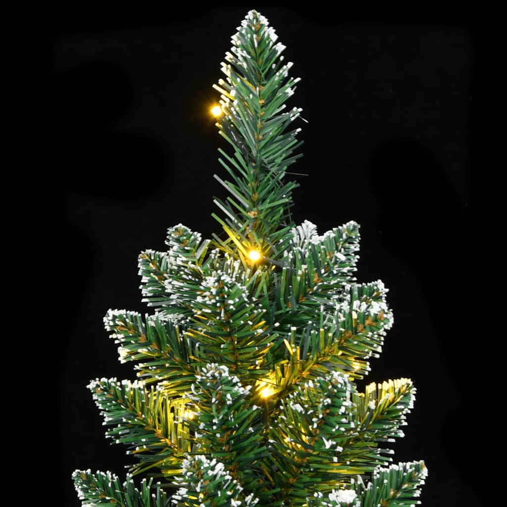 vidaXL Sztuczna, smukła choinka, 300 lampek LED, 180 cm