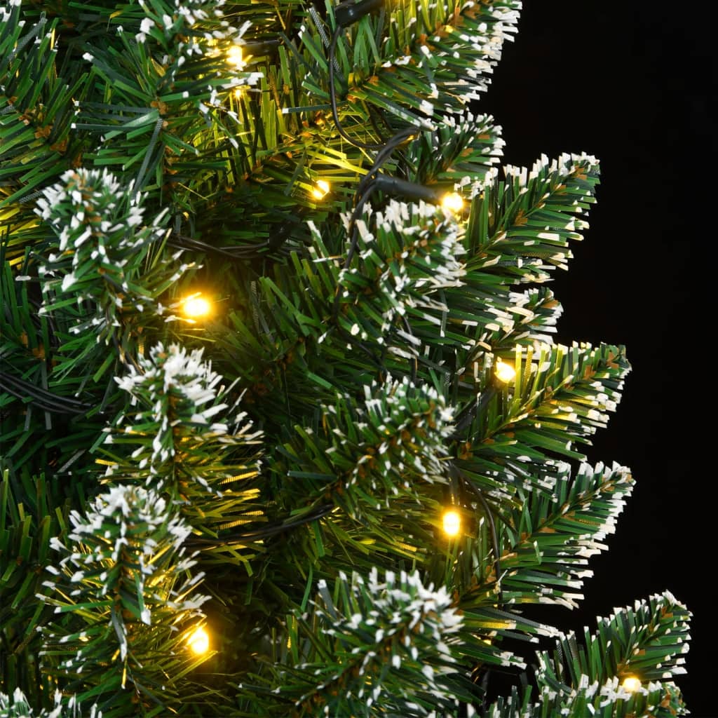 vidaXL Sztuczna, smukła choinka, 300 lampek LED, 180 cm
