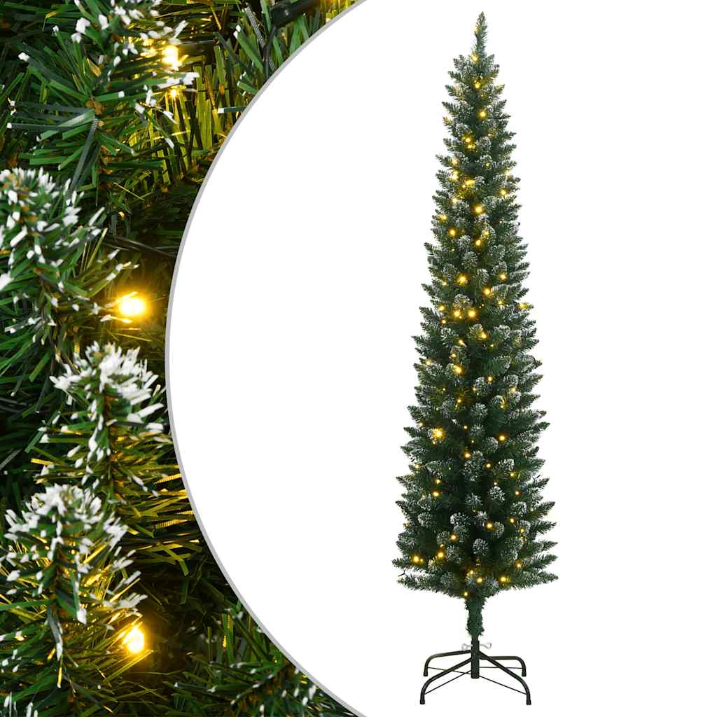 vidaXL Sztuczna, smukła choinka, 300 LED, 210 cm