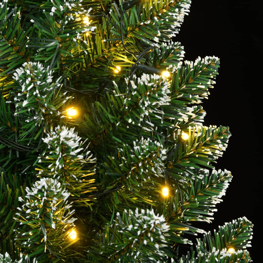 vidaXL Sztuczna, smukła choinka, 300 lampek LED, 240 cm