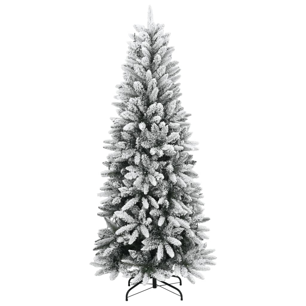 vidaXL Sztuczna choinka, ośnieżona, 150 lampek LED, 120 cm