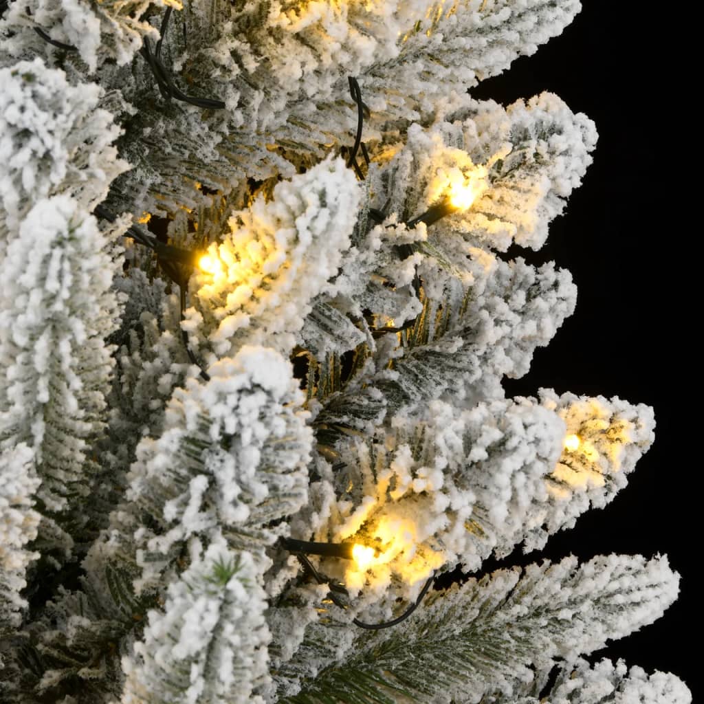 vidaXL Sztuczna choinka, ośnieżona, 150 lampek LED, 120 cm
