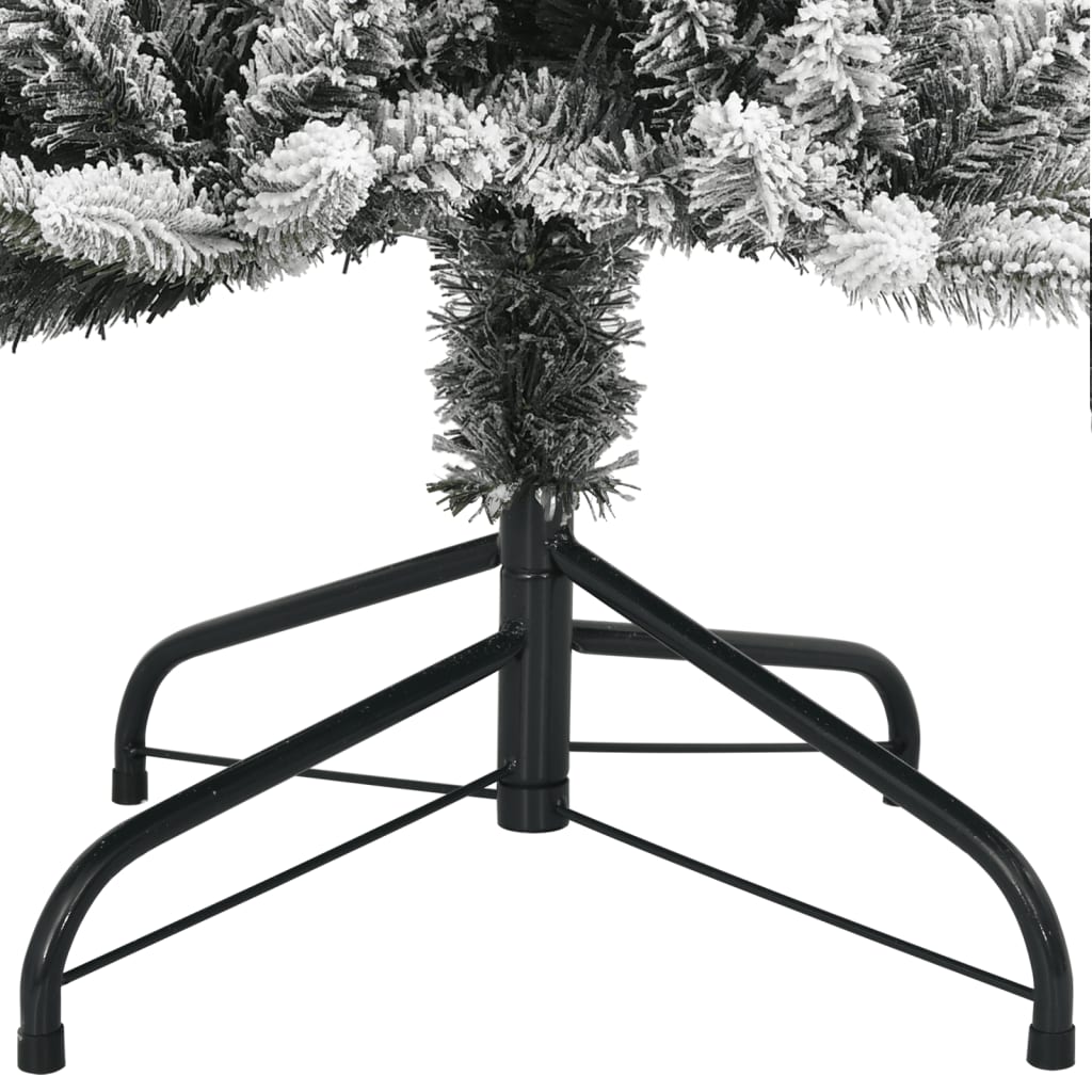 vidaXL Sztuczna choinka, ośnieżona, 150 lampek LED, 120 cm