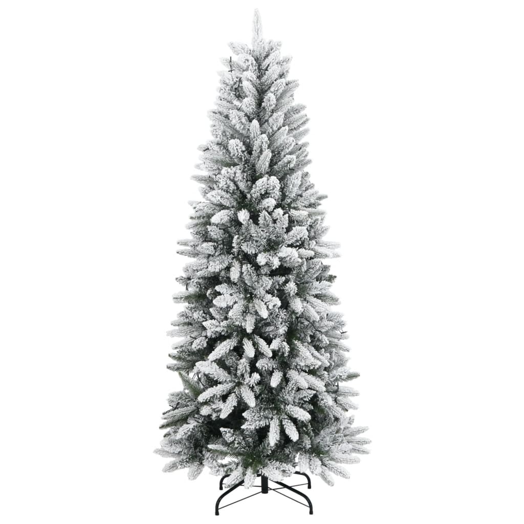 vidaXL Sztuczna choinka, ośnieżona, 150 lampek LED, 150 cm